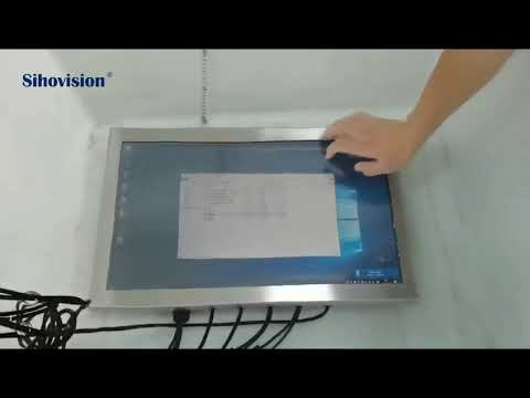 45W SUS316 Enclosure Rugged Monitor 1000nits 5 Wires Resistive Touch Screen