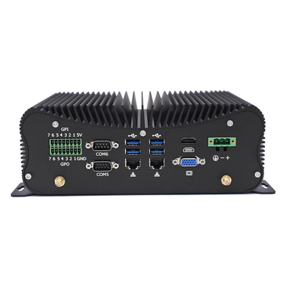 سعر جيد PCIE Fanless Industrial Mini PC Intel I5 I7 GPIO LPT 6 COM 2 Lans 8 USB Box متصل