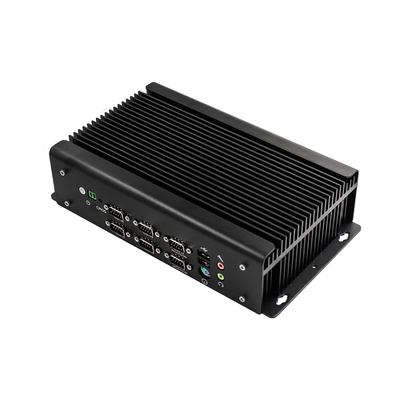 سعر جيد كمبيوتر صناعي مضمن منخفض الطاقة بدون مروحة 9 فولت - 36 فولت يدعم POE 4 جيجابت RJ45 GPIO متصل