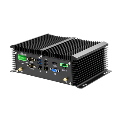 سعر جيد Intel Celeron J1900 Industrial Mini PC Dual Video HDMI VGA 6 COM RS232 RS485 متصل