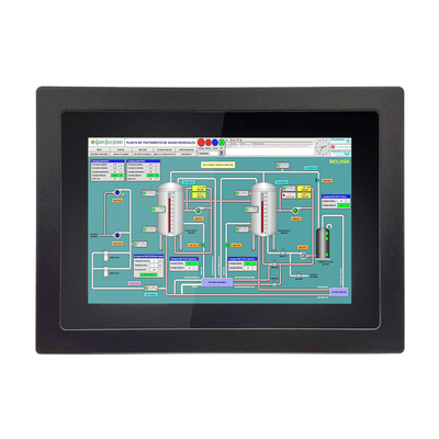 سعر جيد ذاكرة 8 جيجابايت حاسوب لوحة لمس صناعية مع وحدة المعالجة المركزية Intel Celeron J4125 و 4 واجهات USB2.0 متصل
