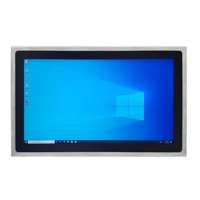 سعر جيد جهاز كمبيوتر من الفولاذ المقاوم للصدأ مع 128GB SSD التخزين DC 9V - 36V الجهد العامل EETI 80 جهاز تحكم لمسة IC CE / متصل