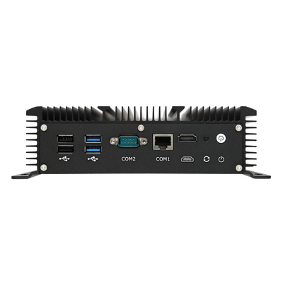 سعر جيد DDR4 ذاكرة الوصول العشوائي SSD HDD ميني بي سي بدون مروحة 6 * Gigabit LAN PC صناعي متصل