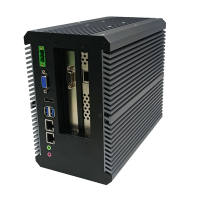 سعر جيد كمبيوتر صناعي صغير مع وحدة معالجة I5-7200U المركزية و تصميم بدون مروحة 10G Lan PCI-E 4X متصل