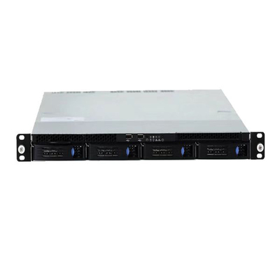 راك ماونت 1U خادم VGA 6 USB 4 SATA 3.0 2 RJ45 LAN Intel Xeon E2100 1U دعم الخادم RAID