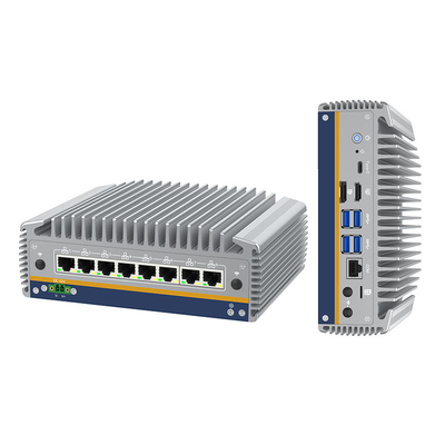 سعر جيد 14th Core Ultra I5/i7 معالج ميني PC 8 RJ45 I226 Ethernet LAN جهاز كمبيوتر بدون مروحة Win11 أوبونتو المحمول Pfsense Soft Firewall Router متصل