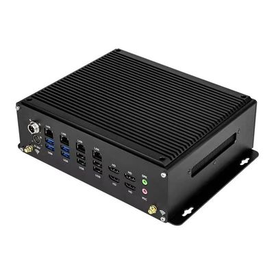 ذاكرة 32GB جهاز كمبيوتر بدون مروحة مثالي للأتمتة الصناعية 14 X GPIO 7 مدخلات