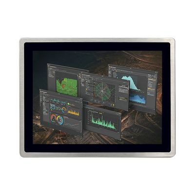 سعر جيد شاشة لمس صناعية مقاومة للماء بالكامل في جهاز كمبيوتر واحد متين IP69K مقاس 15 بوصة واجهة M12 متصل