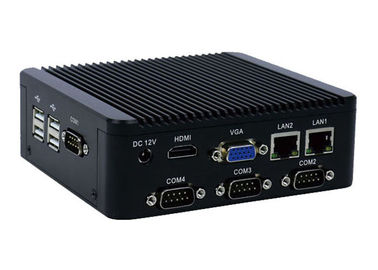 4 COM RS232 Fanless Embedded Computer 6 USB For Exry Terminal