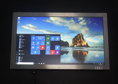 ويندوز 10 النظام الصناعي لوحة اللمس PC ، والفولاذ المقاوم للصدأ AIO بالسعة لوحة اللمس