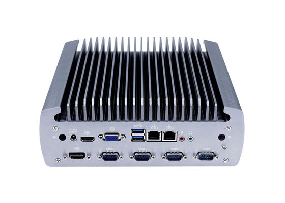 سعر جيد 20W Dual HDMI VGA سطح المكتب الصغير بدون مروحة Intel Core i7 8700T متصل