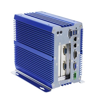 سعر جيد 6 * COM GPIO 40W I7 7500U جهاز كمبيوتر صناعي صغير مع فتحة Pci Express متصل