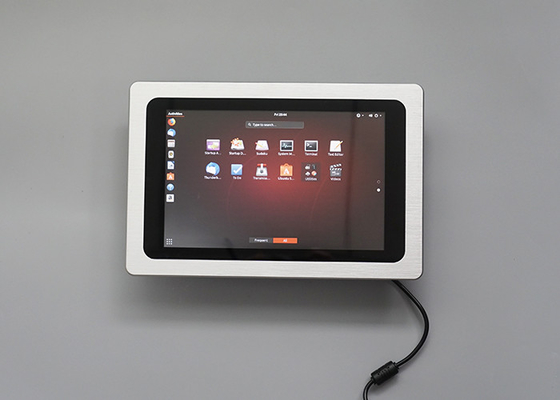 سعر جيد FCC 1280x800 لوحة LCD صناعية للكمبيوتر الفضي 10 نقاط 64G SSD كمبيوتر يعمل باللمس بالسعة متصل