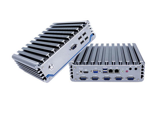 سعر جيد سبائك الألومنيوم الصناعية بدون مروحة PC Dual Lan I7 8265u 16G Ram متصل